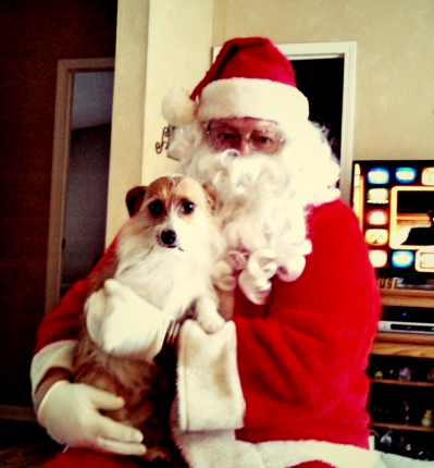 Otis (Keith) and Santa