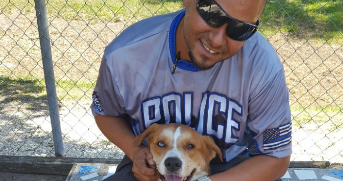 Disabled Navy veteran throws lifeline to adult shelter dog