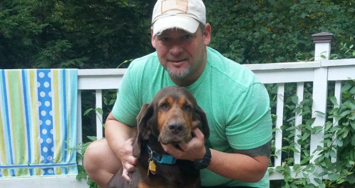 Homeless hound joins Devil Dog family