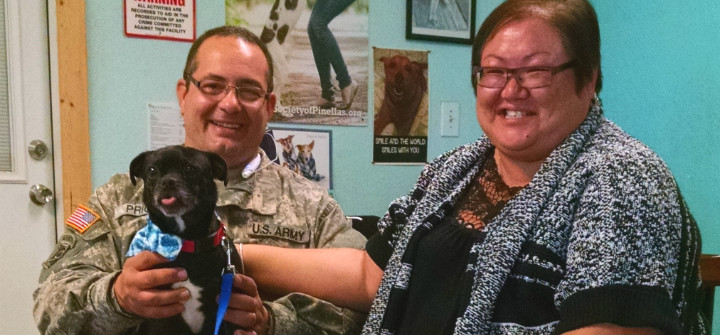 Shelter dog brings renewed joy to Army veteran