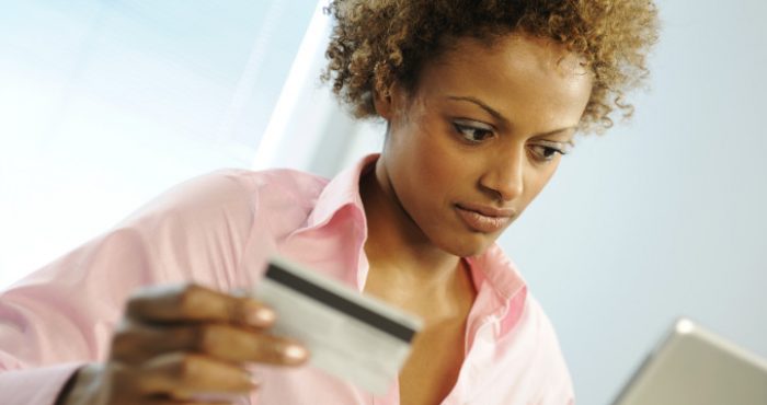 credit card woman