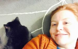 Blind kitten helps airman count her blessings