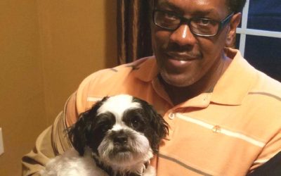 Retired sailor smitten with Snoopy the shelter dog