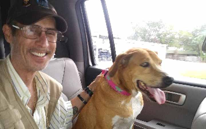 Veteran mends his broken heart by adopting a four-legged hurricane refugee