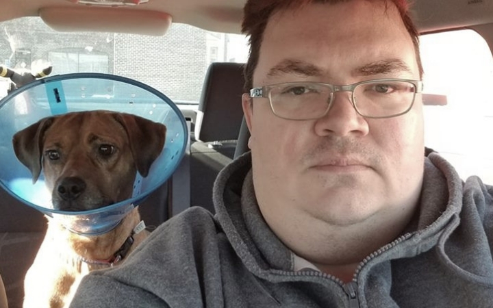 Disabled veteran rescued from depression by ailing shelter dog