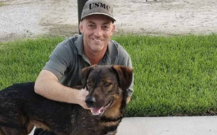 Rescue dog a ray of light for grieving Marine Corps veteran