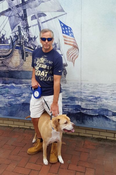 Old stray dog makes new life with Navy veteran's family