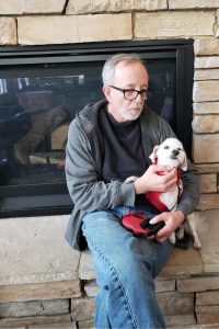 Navy veteran finds best mate in dog who never leaves his side