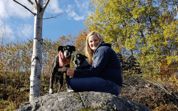 When a bonded pair of dogs breaks so does their Navy veteran's heart