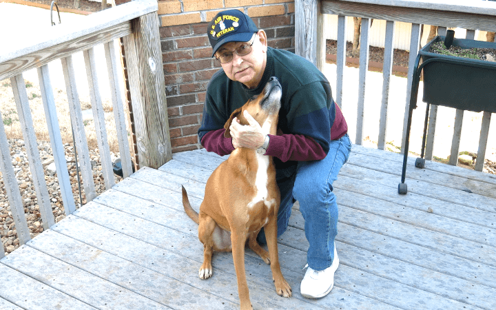 Vietnam veteran with passion for service gives abandoned dog third chance at life