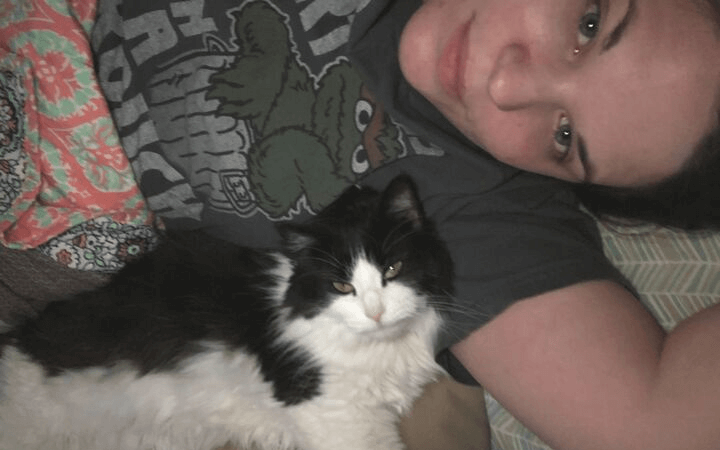 Navy corpsman with passion for helping others saves abandoned cat with medical needs