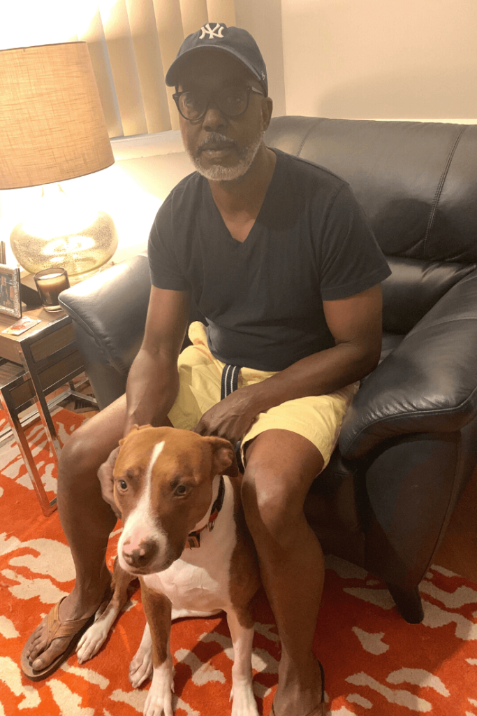 Abandoned Pit Bull and once homeless veteran give each other a new chance at life