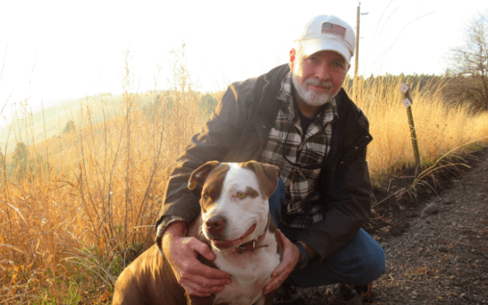 Pit Bull treks from Texas to Washington and finds love with Iraq war veteran