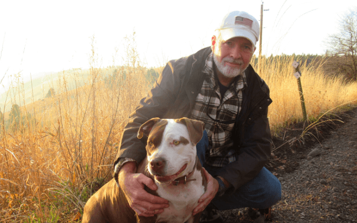 Pit Bull treks from Texas to Washington and finds love with Iraq war veteran