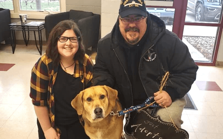 Adopted hound helps Desert Storm veteran navigate life with PTSD