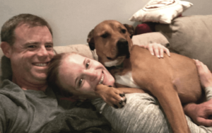 Adopted dog helps Naval officer and his wife stay healthy during COVID-19