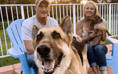 Army medic devoted to saving others adopts four-legged band of brothers for support
