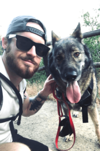 Healing at both ends of the leash for young Marine veteran and shelter dog