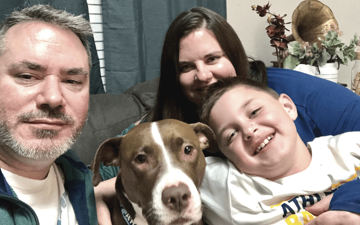 COVID-19 quarantine inspires Air Force veteran to give abused Pit Bull a loving home