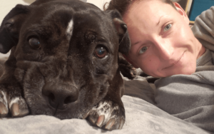 Older special needs Pit Bull helps Navy veteran overcome years of sleepless nights