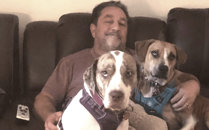 Coastie on a lifelong mission to save others rescues pair of hooligan hounds