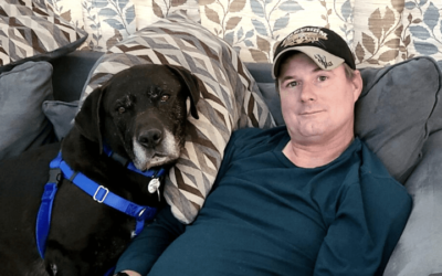 Homeless senior dog rescues Army combat veteran sidelined by pandemic