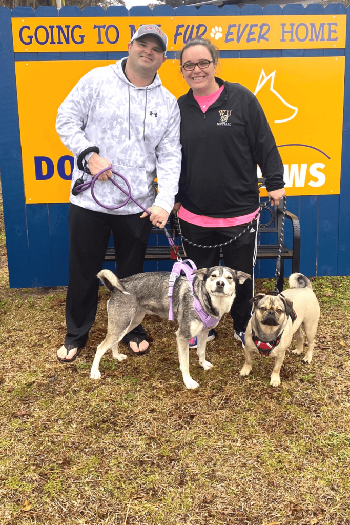 Air Force Reservist who embraces challenge rescues hot dog loving Husky