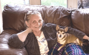 Petite pup keeps fear and loneliness at bay for elderly Navy veteran