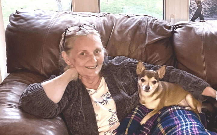 Petite pup keeps fear and loneliness at bay for elderly Navy veteran