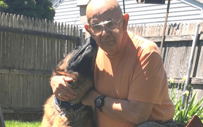 Widowed military working dog handler finds comfort with heaven-sent dog