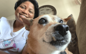 Senior dog teaches Marine veteran that laughter is the best medicine