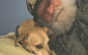 Elderly Coast Guard veteran with a heart for giving saves a dog in need