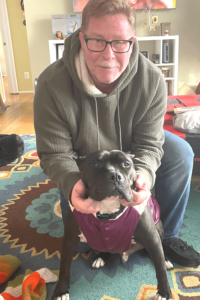Abandoned Pit Bull bait dog saves retired Coastie who came to his re