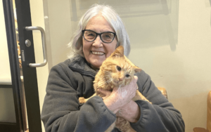 Lonely Air Force veteran finds renewed purpose with special needs senior cat