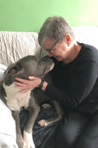 Army veteran saves emaciated senior Pit Bull with special needs