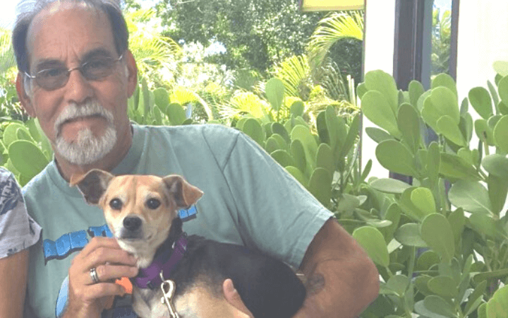 After life of service Navy veteran rescues petite pup as his first mate
