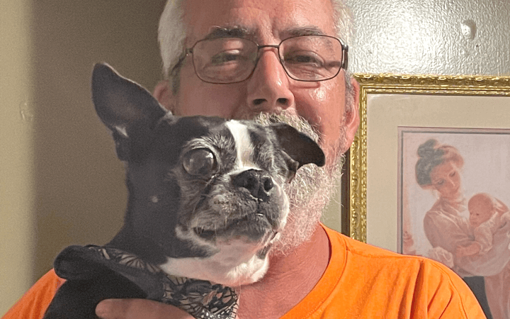 Marine Corps veteran rescues one-eyed senior dog found on busy highway