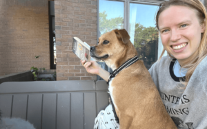 Affectionate shelter dog teaches Naval officer important life lessons