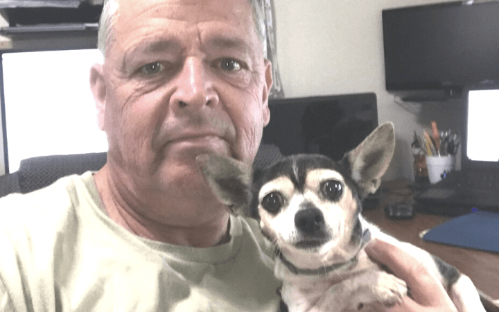 Retired Navy officer with heart for older pets is lifeline to senior dog in need