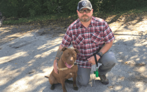 Surrendered dog becomes retired Navy war veteran's supportive shadow