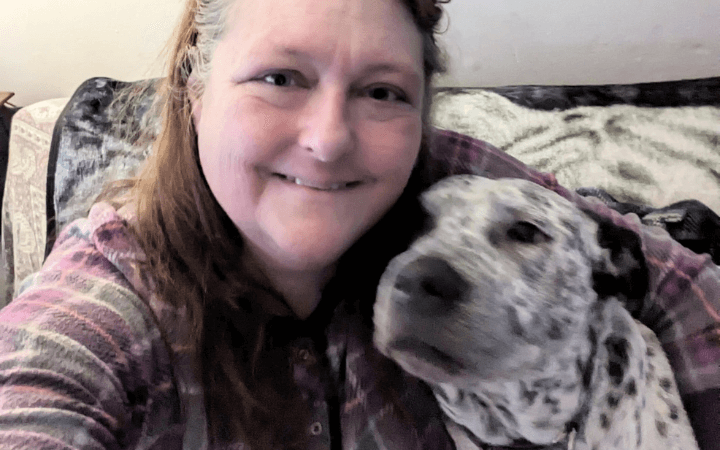 Veteran coping with trauma finds purpose healing dog left for dead