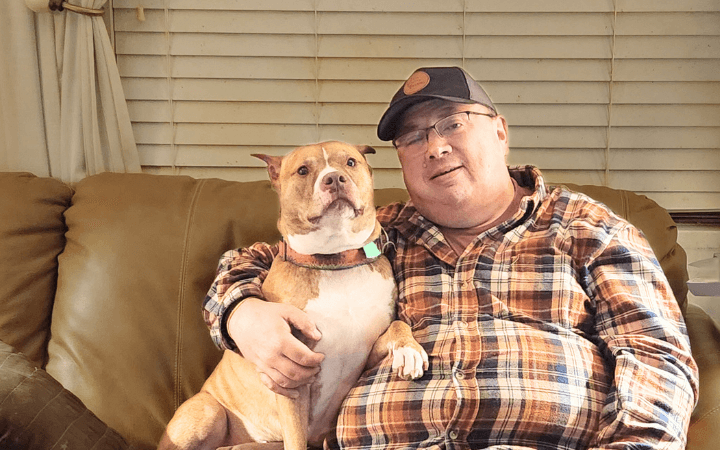 Rescued Pit Bull brings good karma to her new Army family