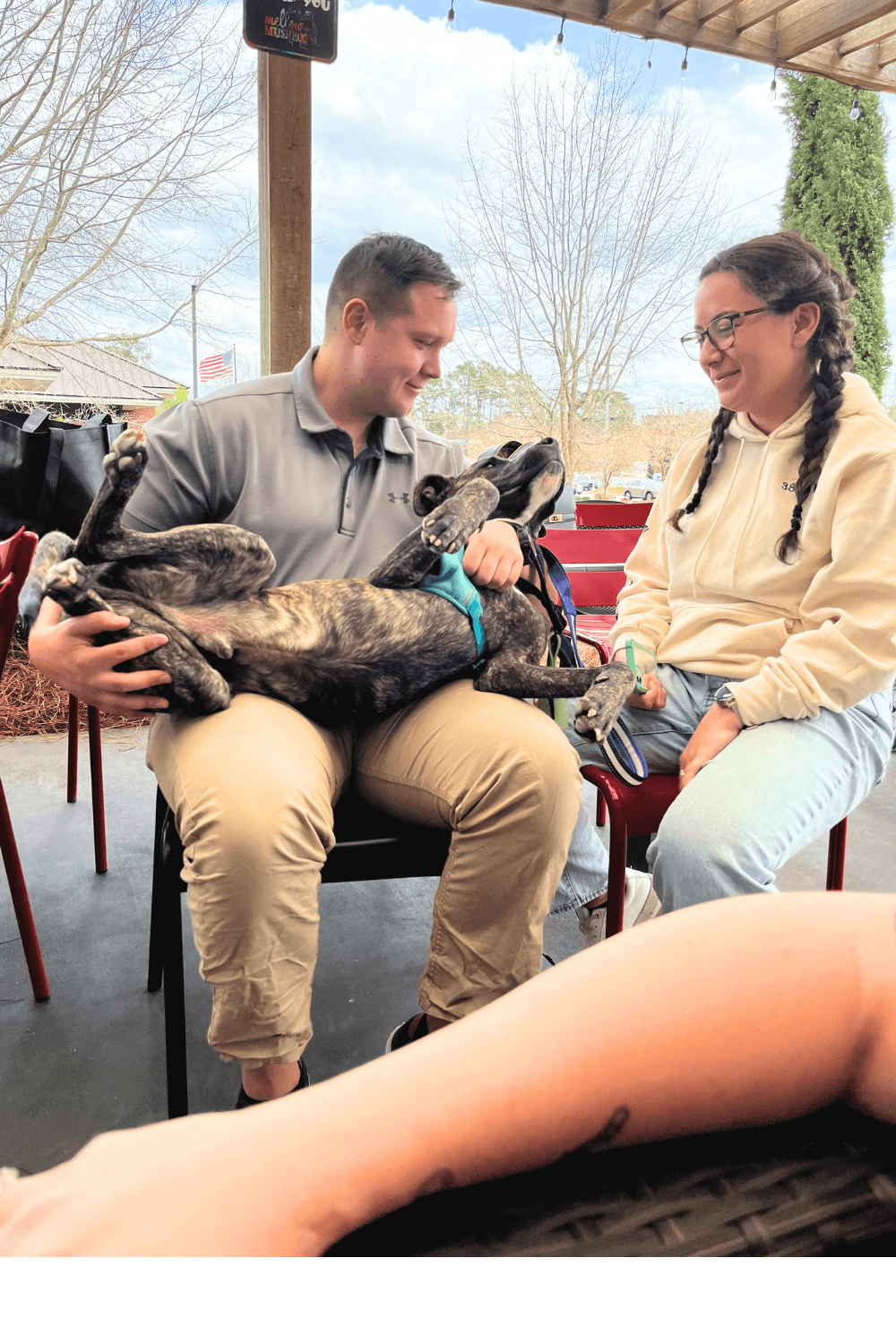 Air Force couple with heart for rescue gives death row dog his wings