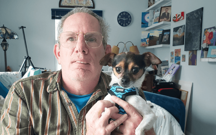 Pint sized rescue dog's love fills Air Force veterans' empty nest