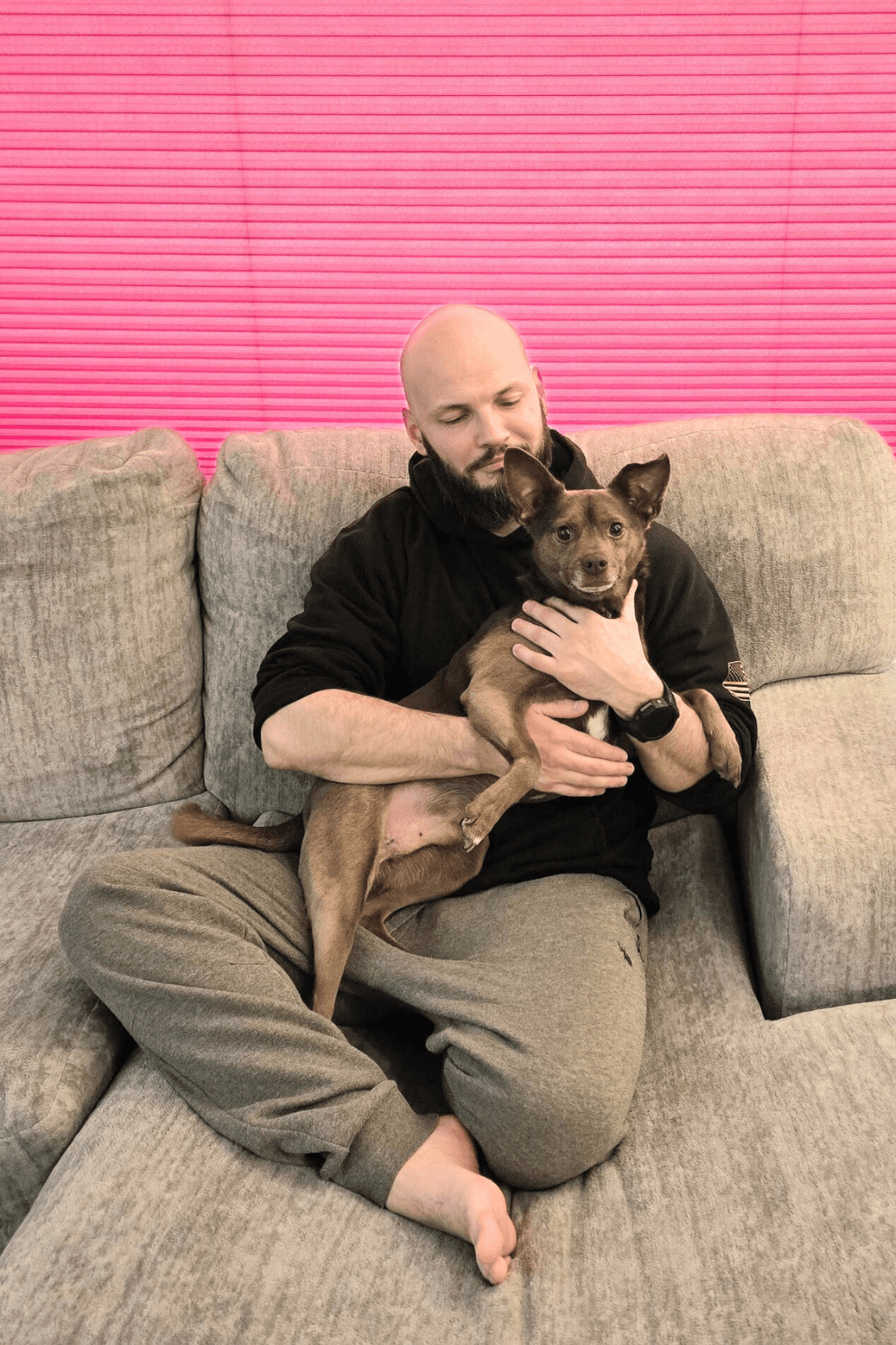 Traumatized dog helps Iraq war veteran face his own demons
