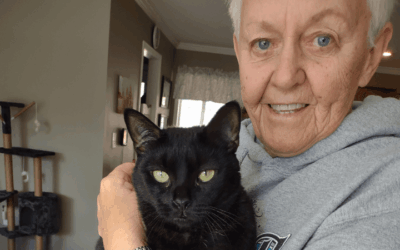 Prayers answered: black cat brings luck and love to lonely veteran