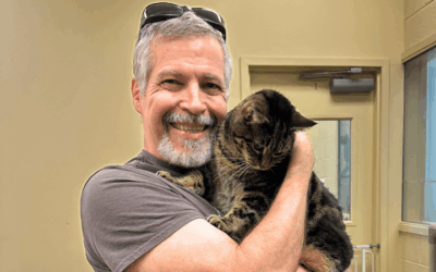 Navy veteran navigates life with cat who changed his life for good