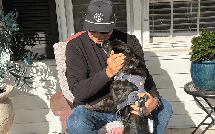 Anthony and Kingsley 720×450 v1 Compassion leads veteran to adopt a dog based on need not breed