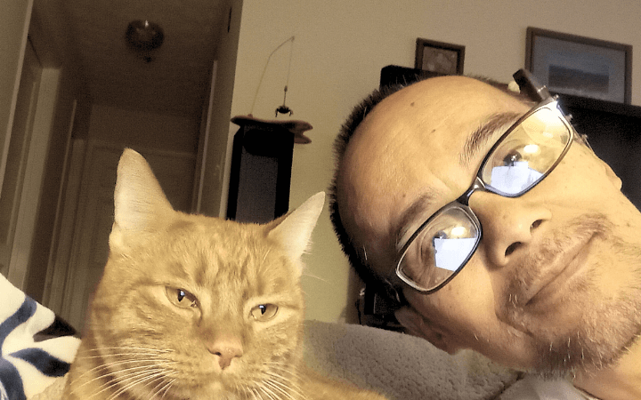 Once fat rescue cat helps Navy veteran see the true beauty in life