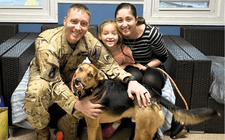 Rescue dog becomes a young military child’s most trusted friend